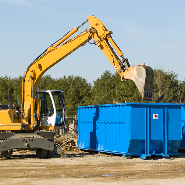 are there any restrictions on where a residential dumpster can be placed in Millsboro